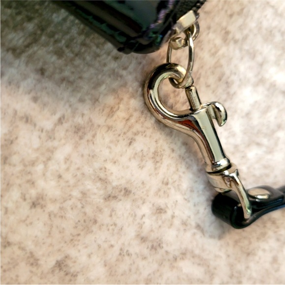 Authentic Coach Monogram Black Patent
Leather Wristlet - Picture 2 of 9